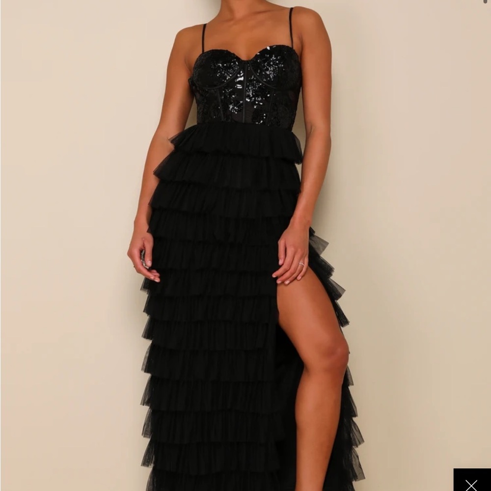 Lulus black prom dress